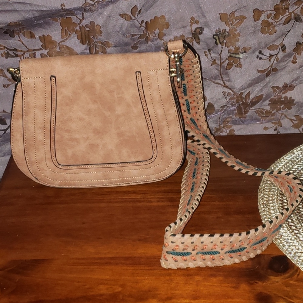 Vegan leather crossbody bag